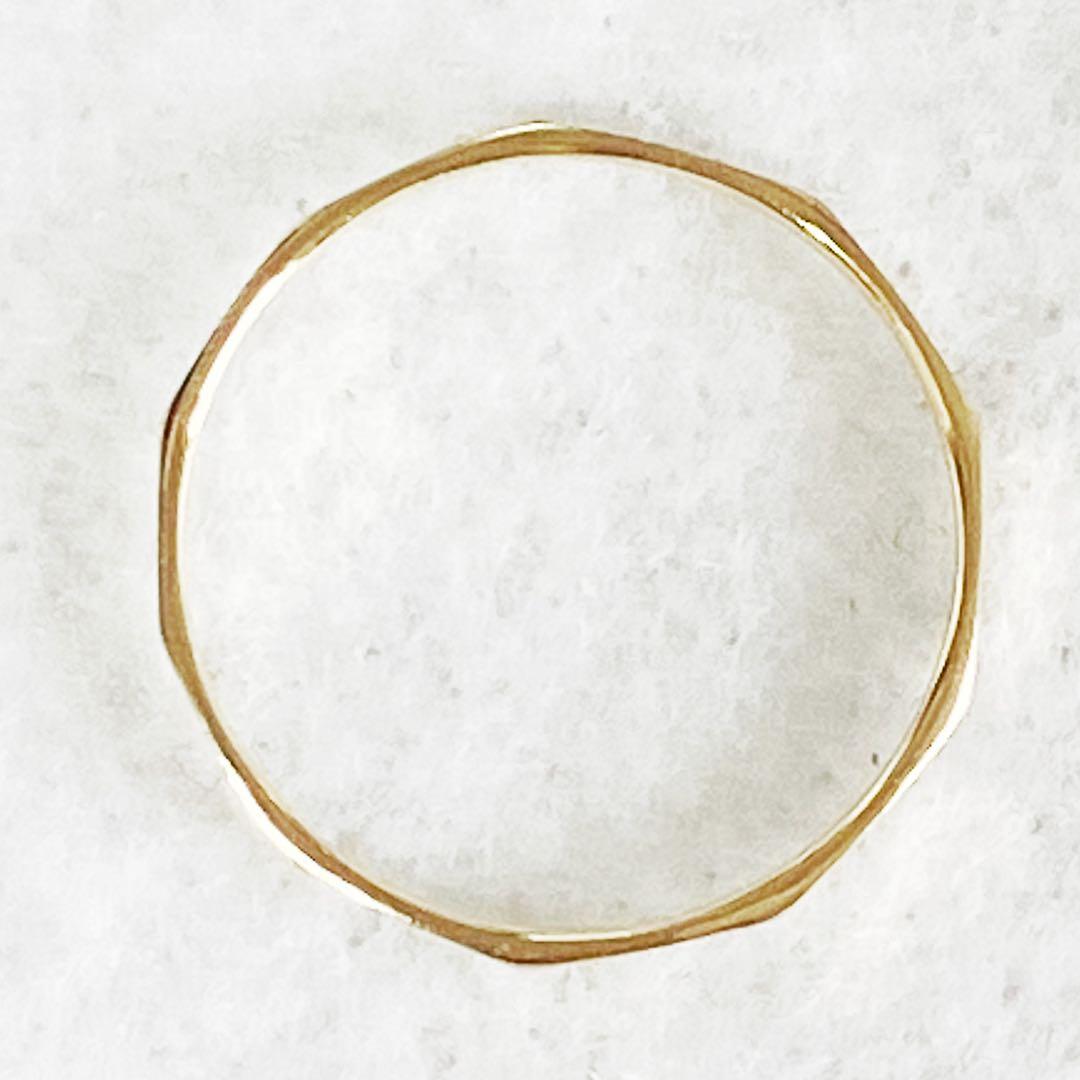 【値下げ×】【素敵】K18 デザイン　リング