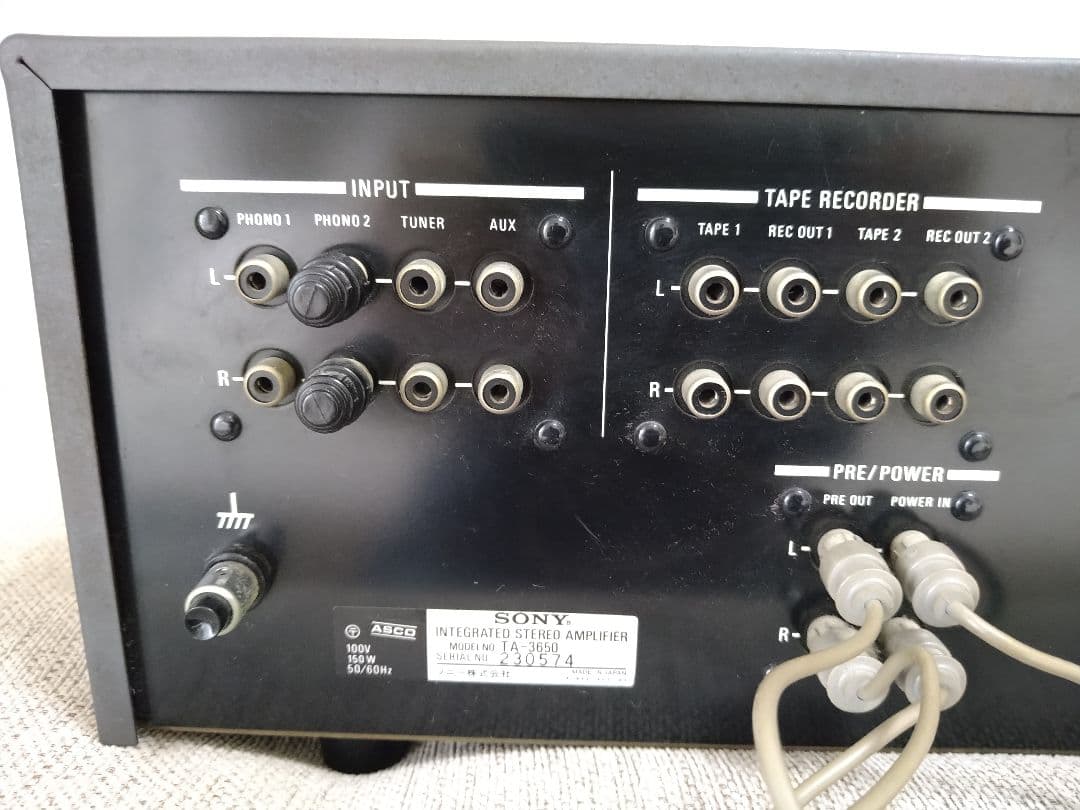 コレクション 【昭和レトロ】1970年代 ソニー アンプ SONY TA-3650