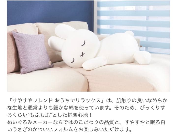 ブルーナ すやすやフレンド おうちでリラックス ミッフィー 特大 2024