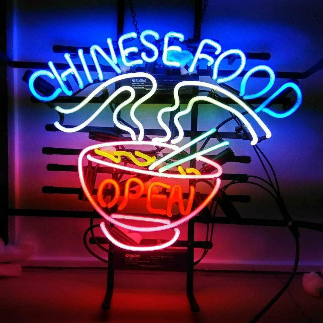ネオンサイン 中華料理店 飲食店 看板 OPEN ネオン管 インテリア