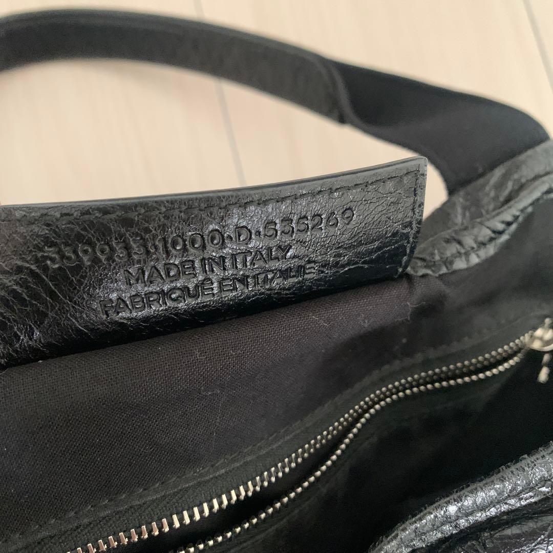 バレンシアガ ネイビーカバス S トートバッグ ブラック