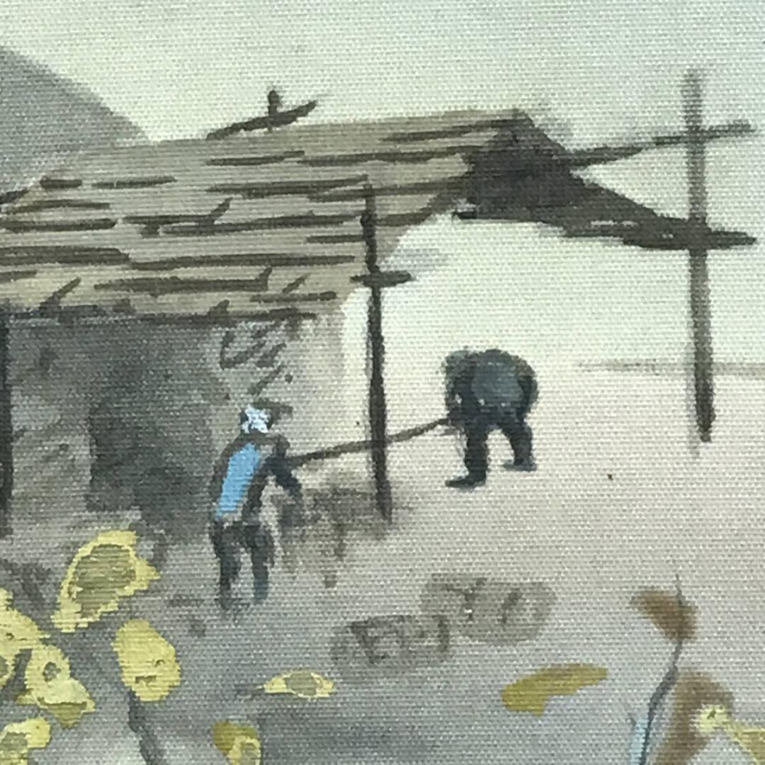 土手朋英 『花菖蒲』 日本画