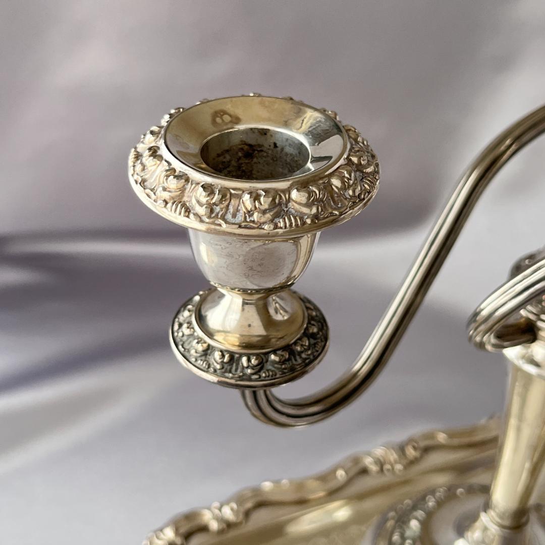 Ianthe】 薔薇モチーフのキャンドルスタンド ツインホルダーIANTHE