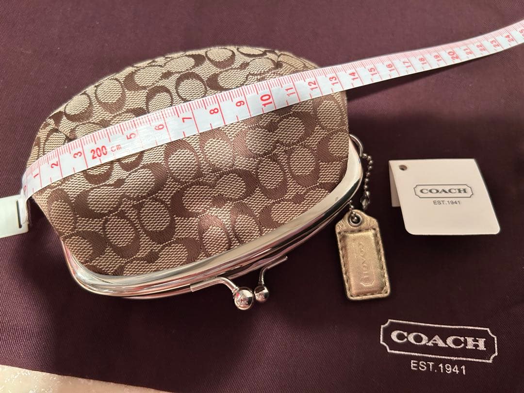 【希少】【レア】COACH モノグラム がまぐち型♡コーチ財布　ケース