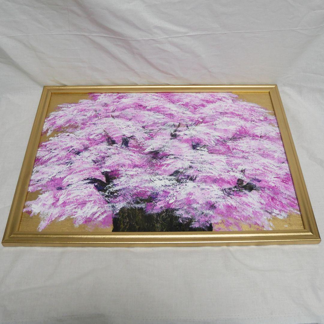 油絵 油彩 油彩画 絵画 絵【桜の大樹】