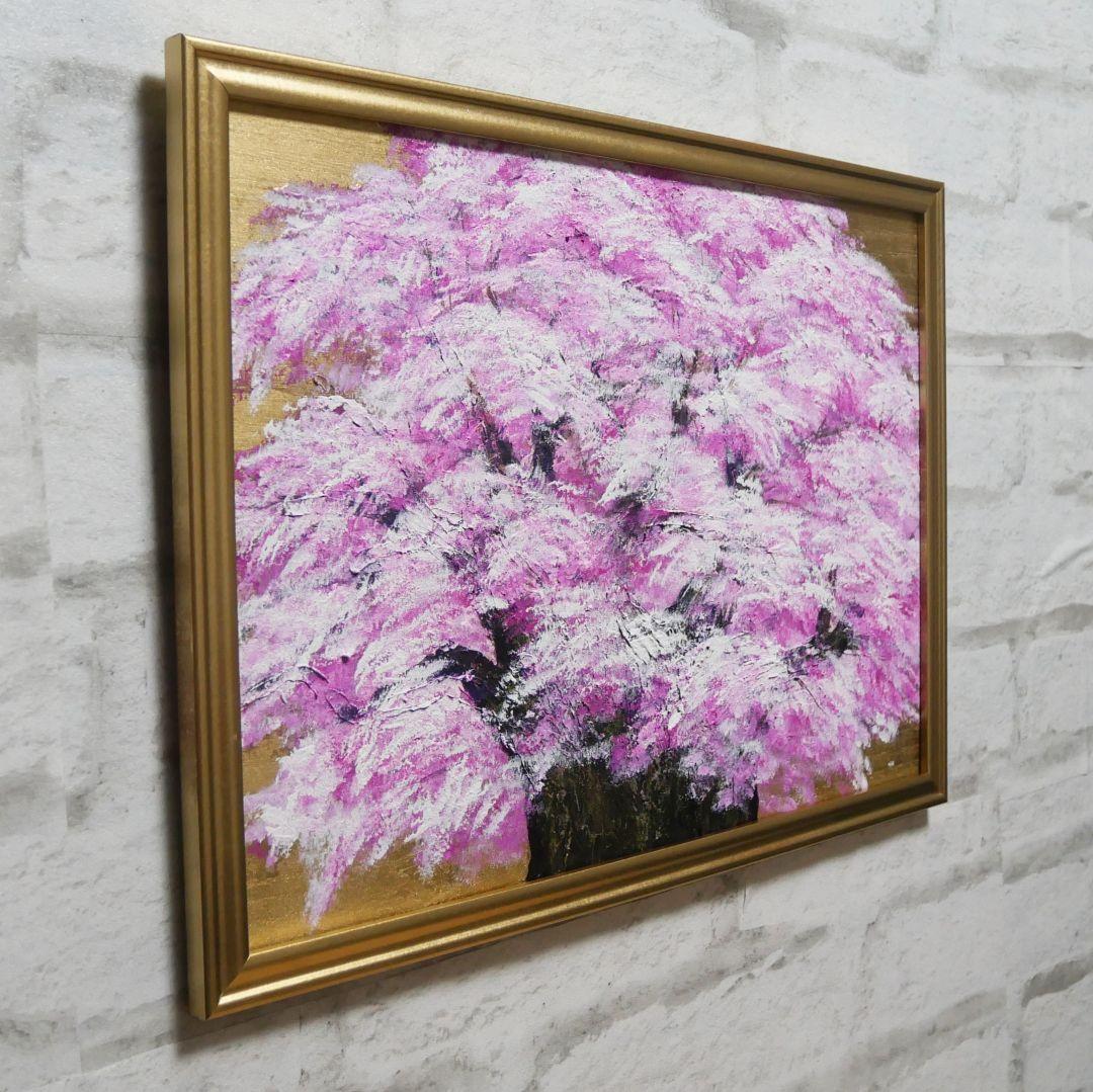 油絵 油彩 油彩画 絵画 絵【桜の大樹】