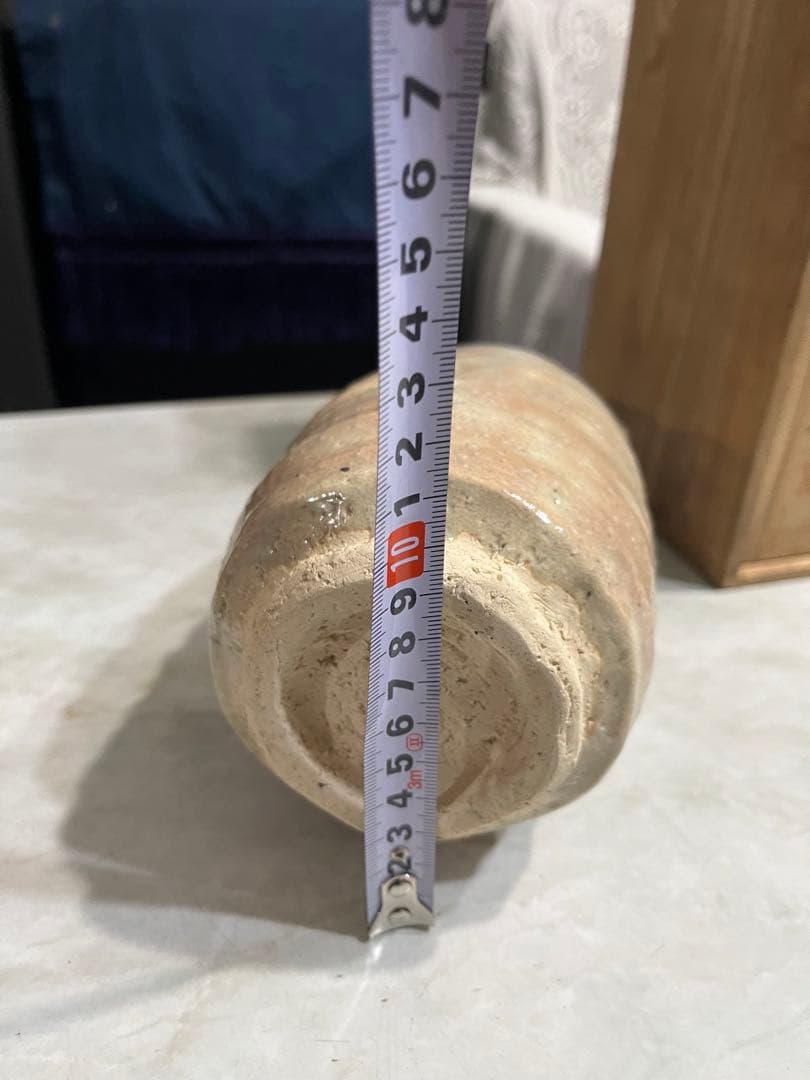 七代 岡田仙舟 晴雲山窯 萩焼　花瓶　花入