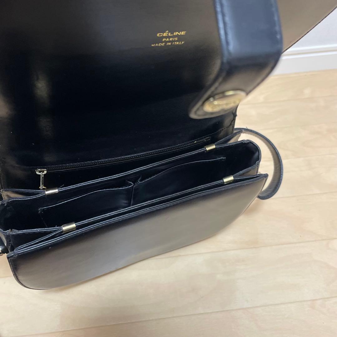■ CELINE（セリーヌ）良品 / レザー /ショルダーバッグ/ ブラック 黒