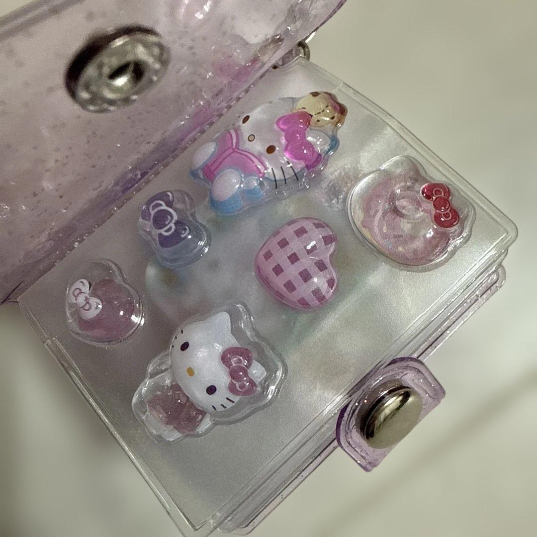 ミニシール帳 完成品 ピンクキティちゃんがいっぱい キーホルダー