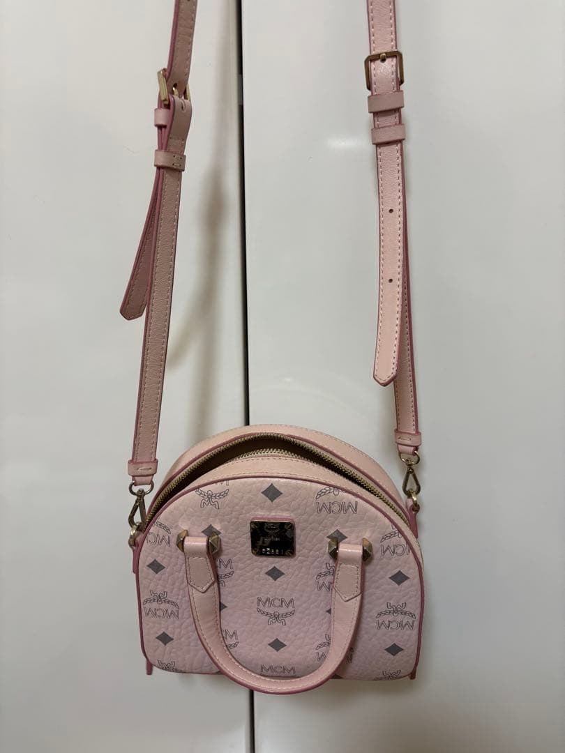 MCM パウダーピンク ショルダーバッグ