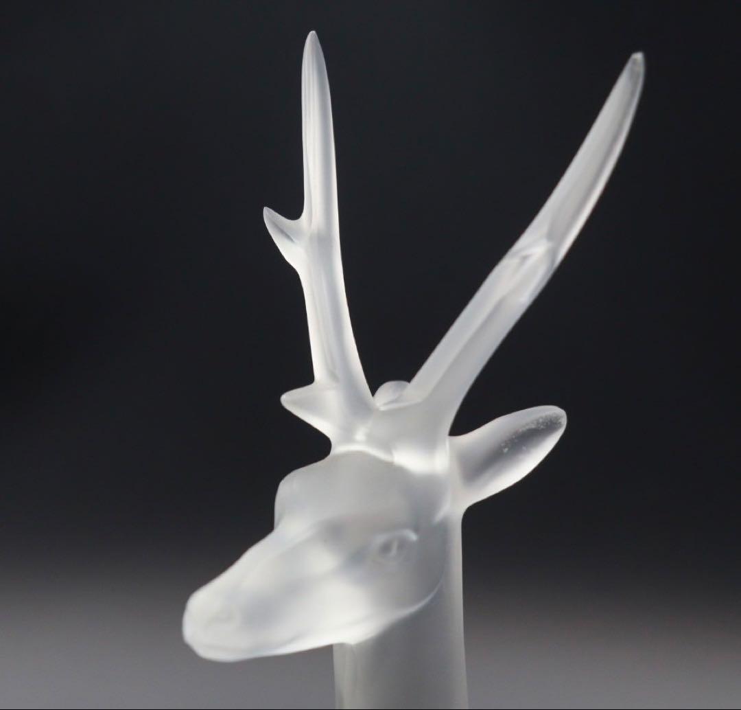 ラリック LALIQUE 鹿 フィギュリン クリスタル 置物