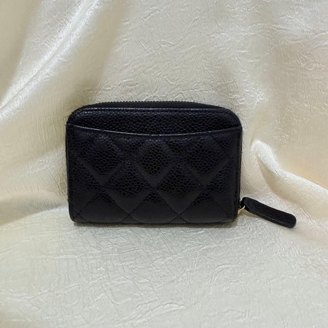 CHANEL シャネル カードケース 小銭入れ キャビアスキン ケース