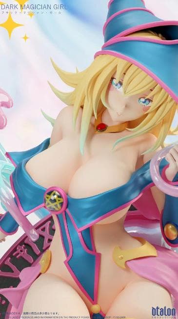 塗装済み ブラックマジシャンガール フィギュア ガレージキット 遊戯王