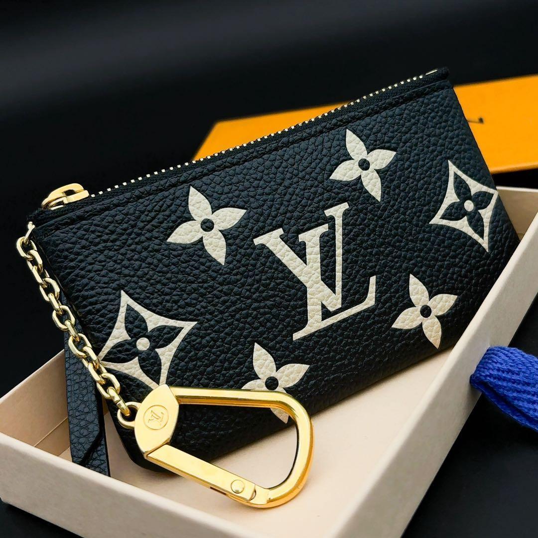 箱袋付★ルイヴィトン バイカラー ポシェット クレ ケース キーケース 黒