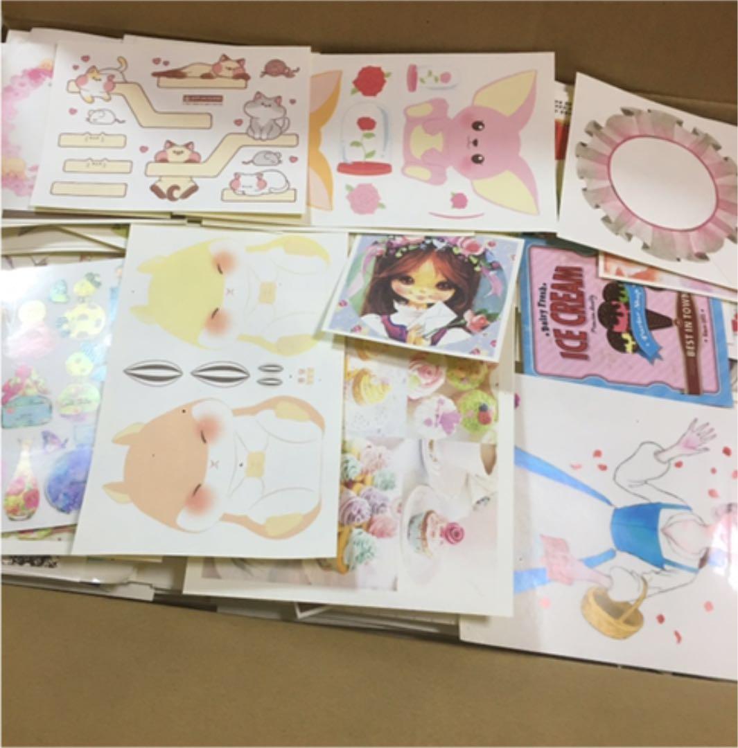 B】 大容量 海外 A4ペーパー ステッカー セット