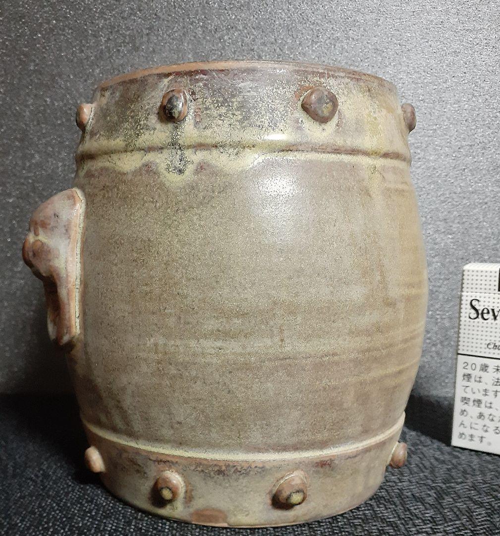 中国古美術中国古陶磁器古玩遼時代遼緑釉緑交趾陰刻輪線文様小壺罐