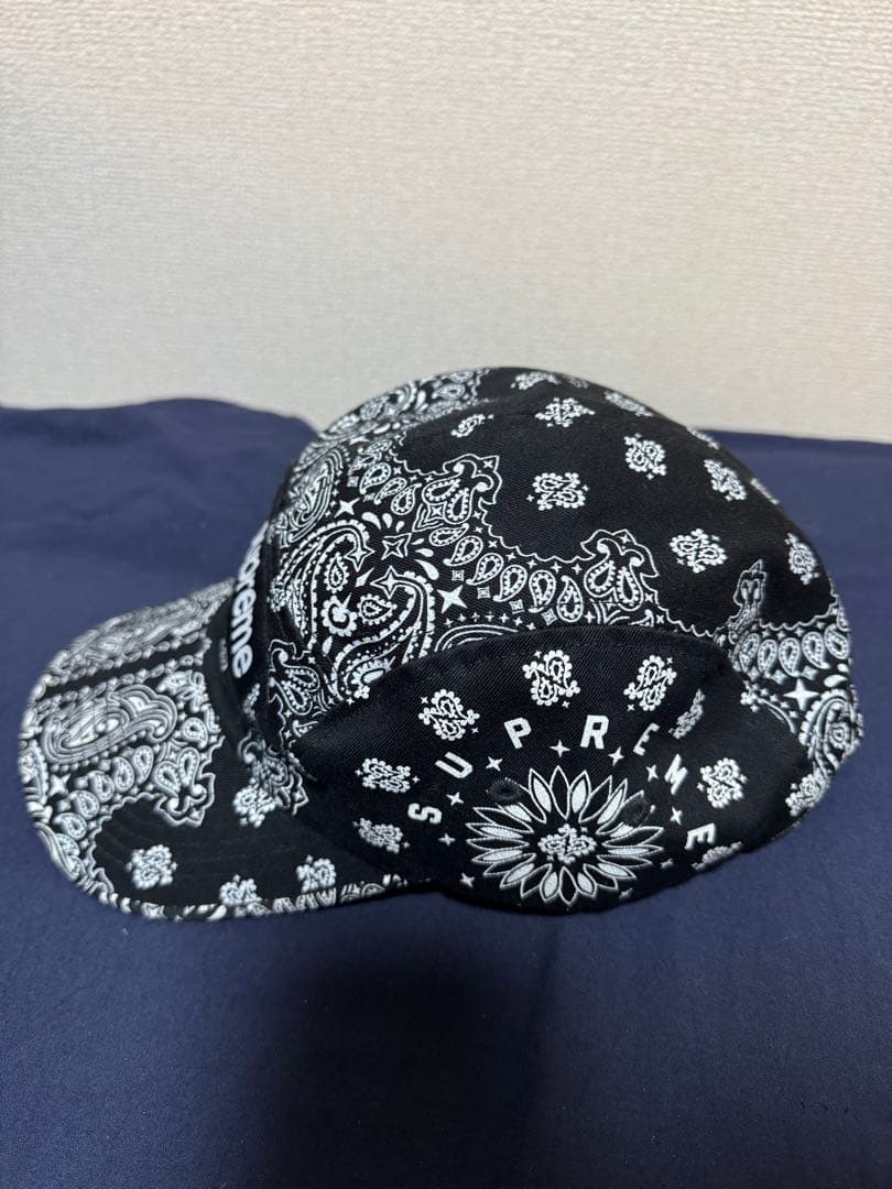 帽子 Supreme Bandana Camp Cap \"Black\"