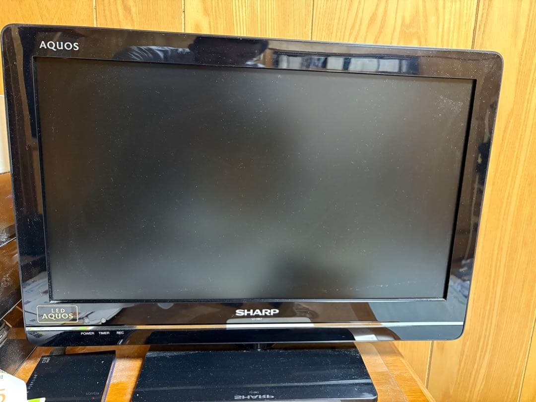 SHARP LC-19K7 LED AQUOS 19インチテレビ 外付けHDD付
