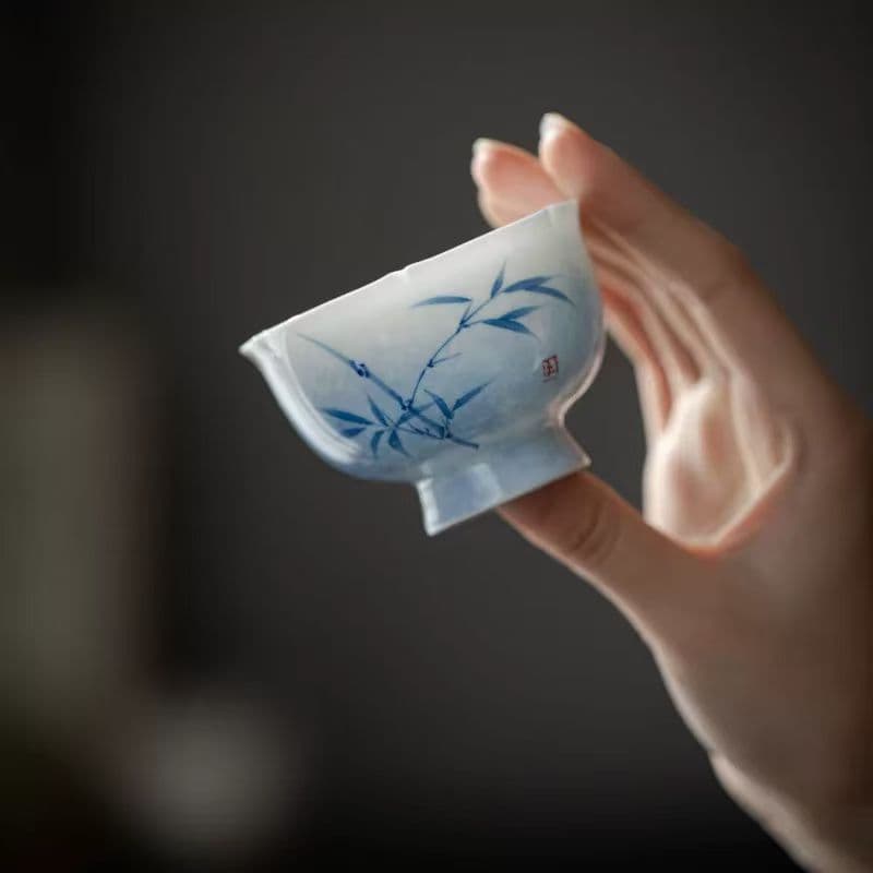 竹模様の陶器カップ - メルカリ