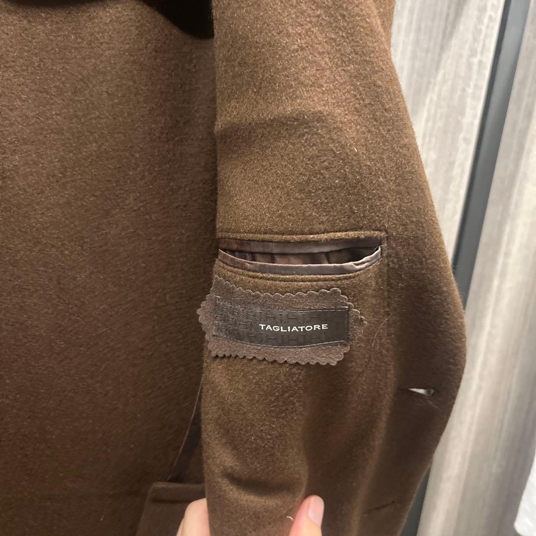 TAGLIATORE ブラウンジャケット 44R カシミア100%
