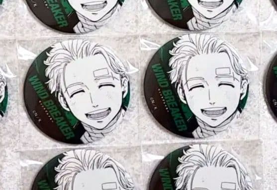 梅宮一 缶バッジ トレーディング ウィンブレ WIND BREAKER