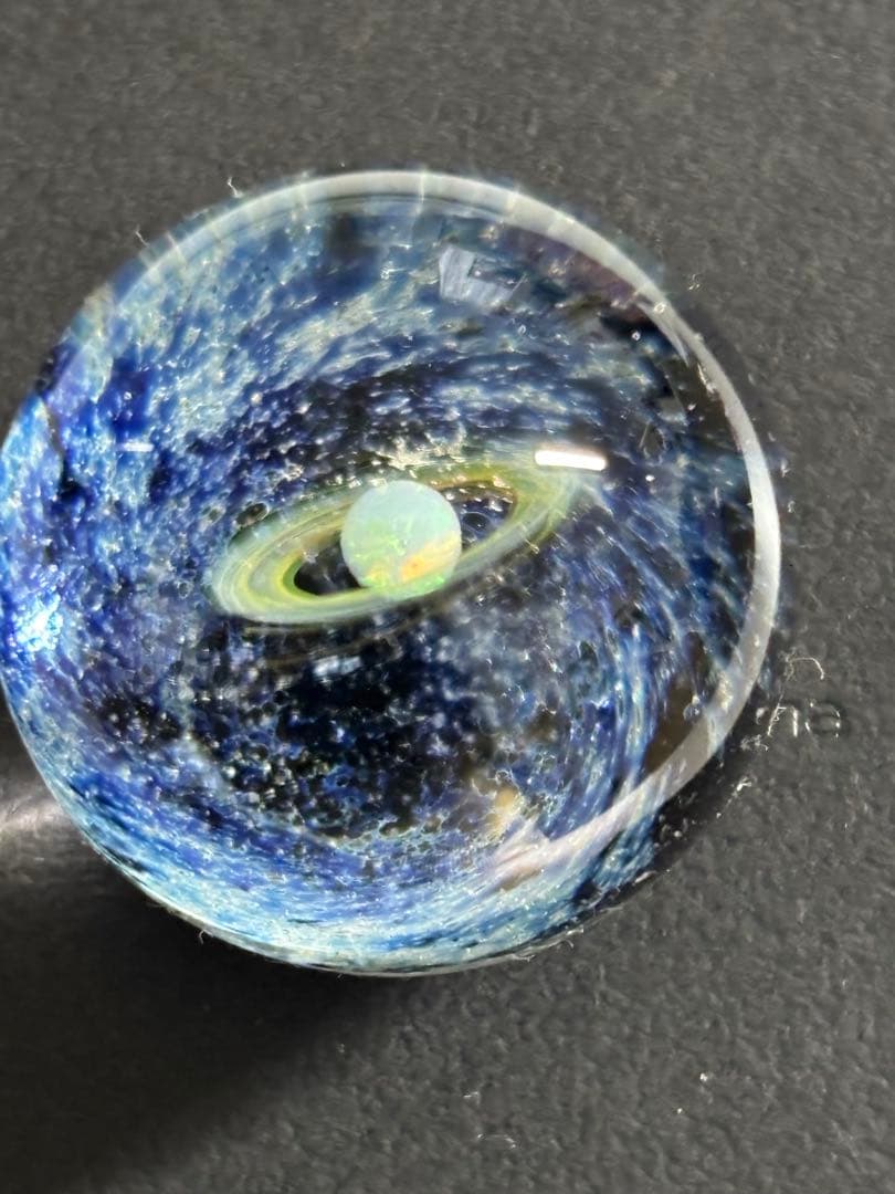 α 宇宙ガラス オーブ ホワイトオパール 戸水賢志 プラスアルファ