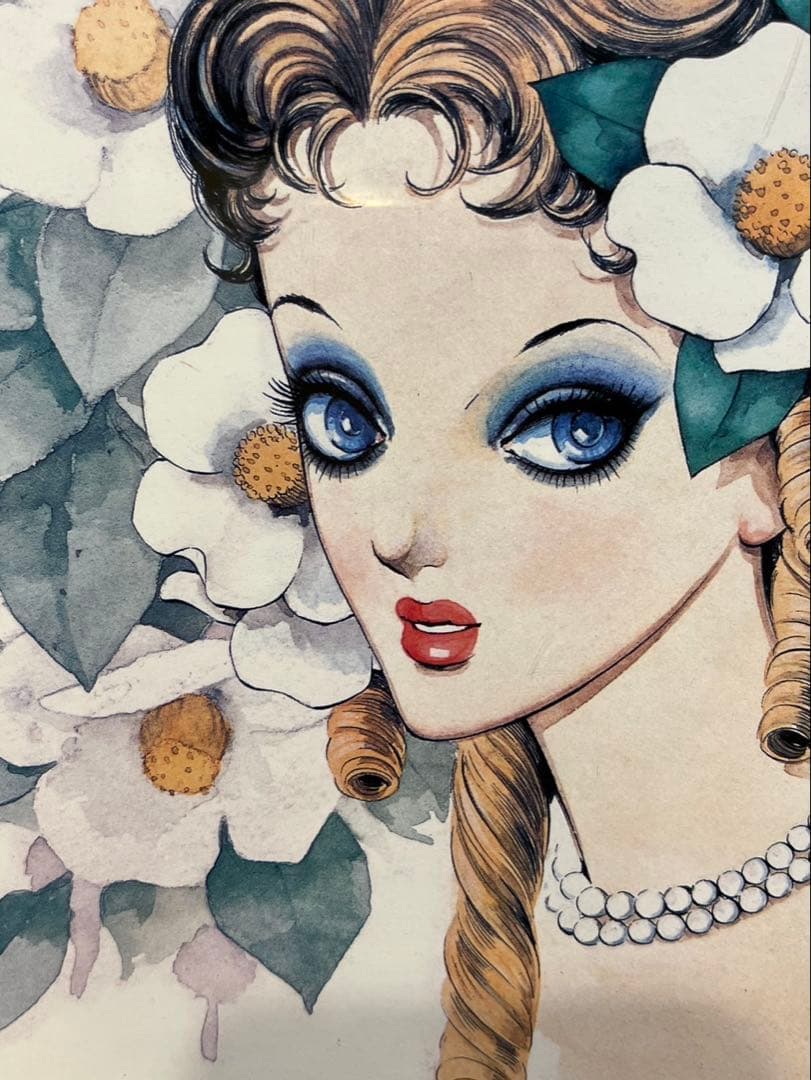 送料込み】中村淳一 1958年 昭和レトロ 漫画 額縁付き イラスト画