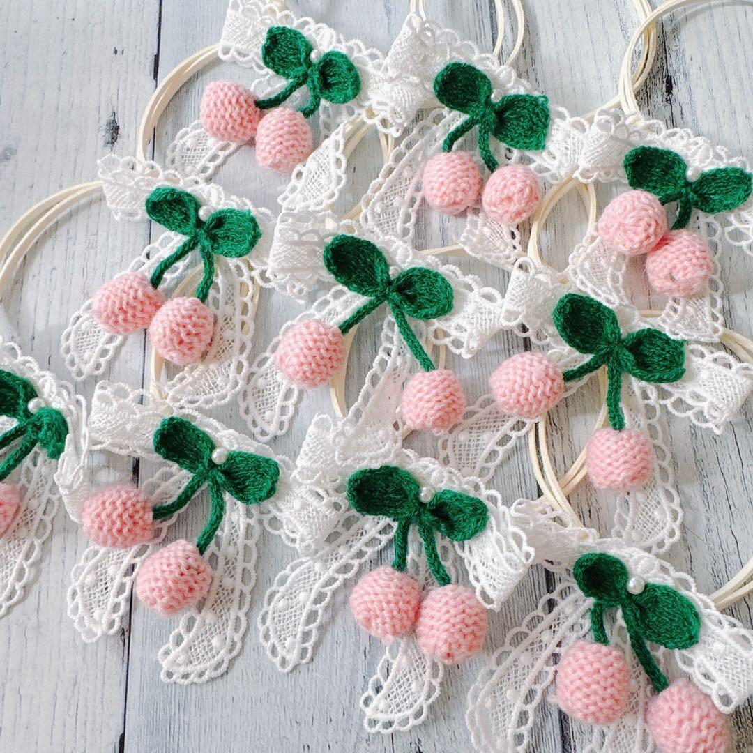 チェリーリボンレース10本/トリミングチョーカー - メルカリ