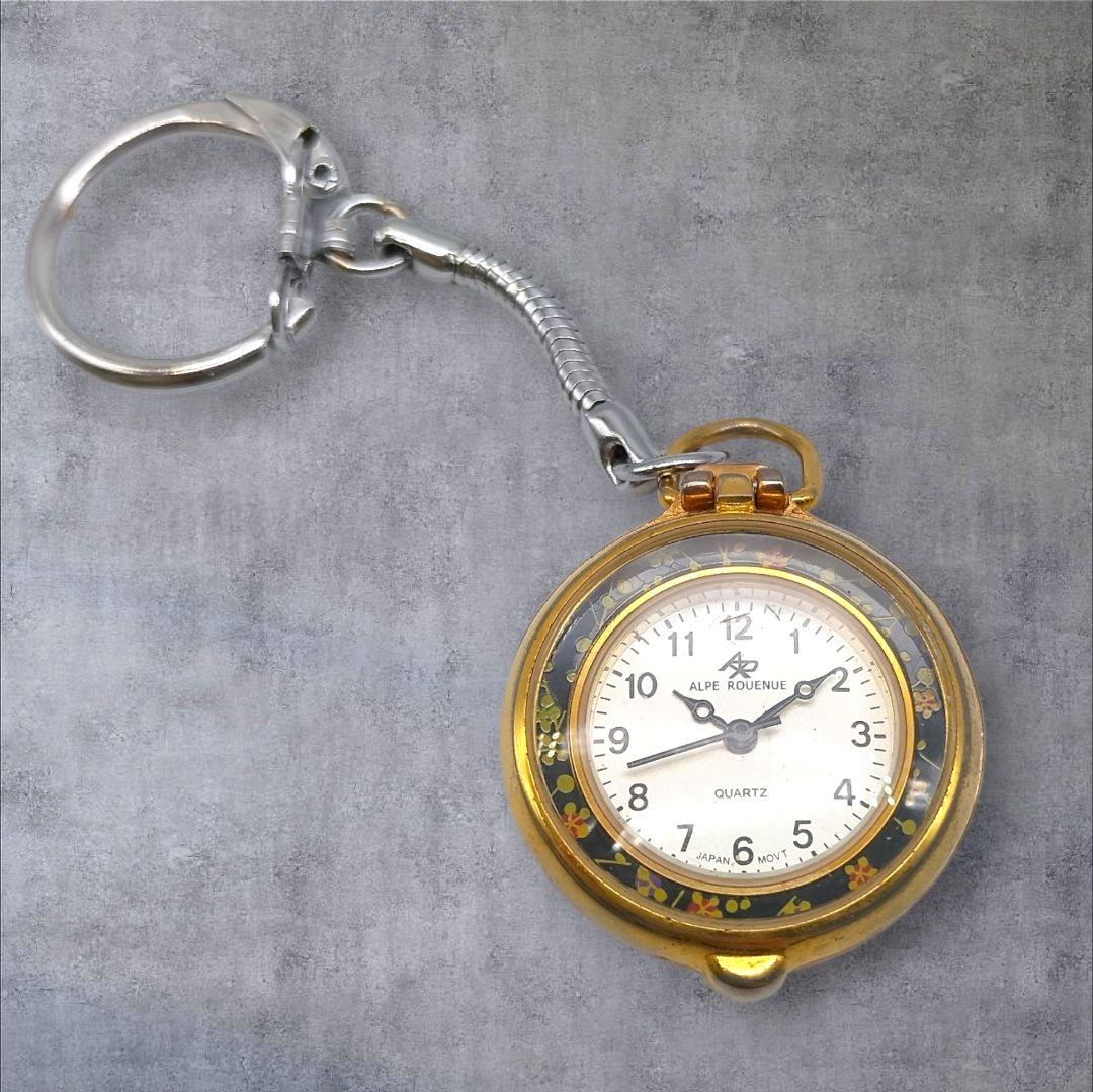 ALPE ROUENUE 懐中時計 クォーツ ゴールド 動作未確認 - メルカリ