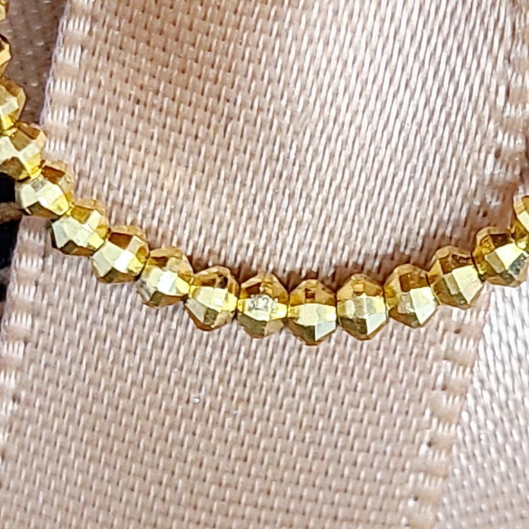 輝きがすごい！24金 K24 ミラーボール リング 重ね付け ゴールド 金