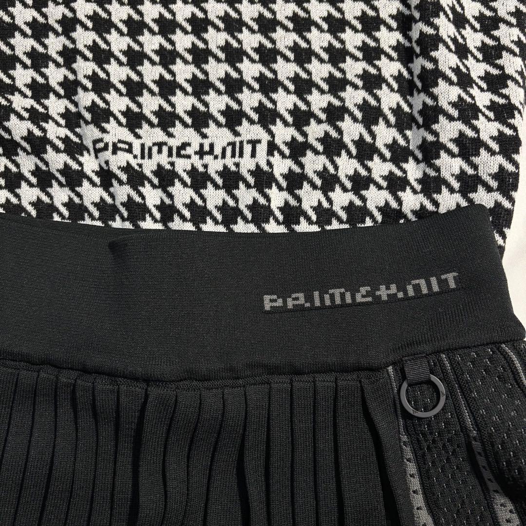 未使用　adidas ゴルフ　ネックモックチェック　プリーツ　セットアップ