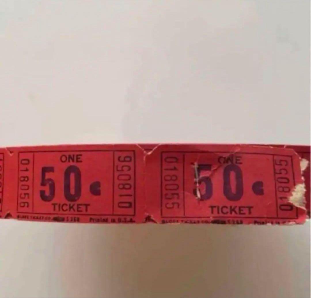 ヴィンテージロールチケット1個　b34
