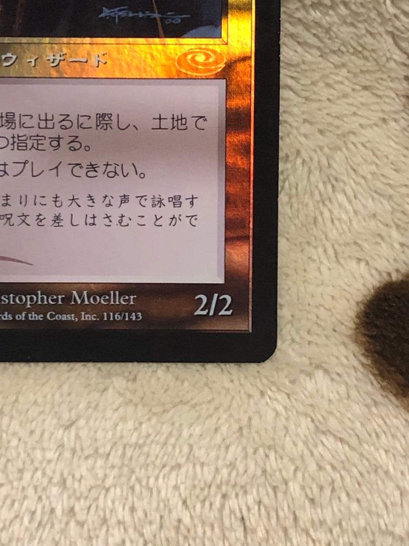 mtg 翻弄する魔道士　Meddling Mage foil 日本語