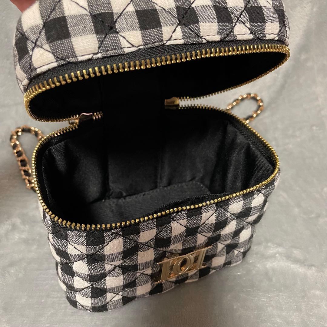 エル　　ダーリッチ バニティバッグ キルティングスクエアミニバッグ MIX