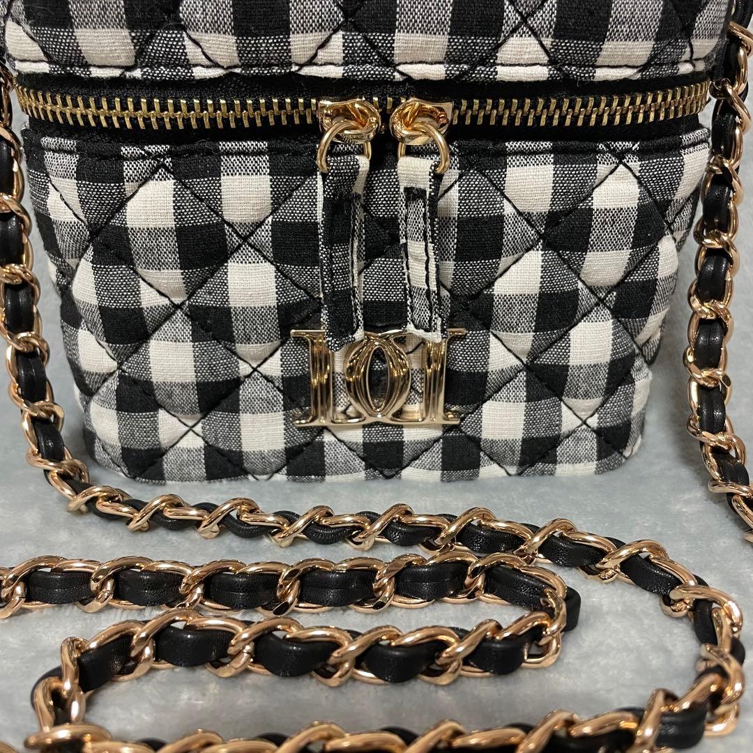 エル　　ダーリッチ バニティバッグ キルティングスクエアミニバッグ MIX