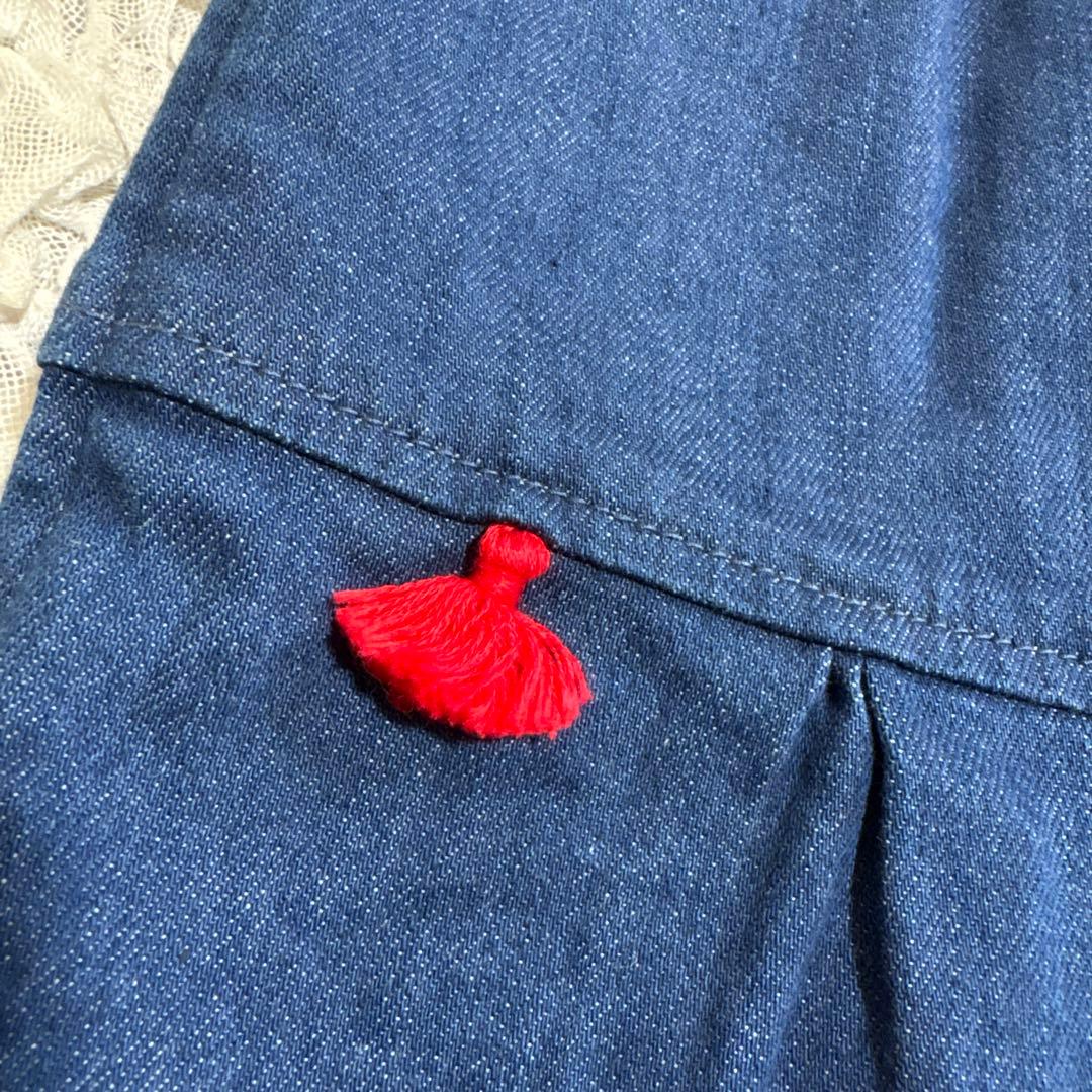 希少　キャピタル　デニム サルエル　ハーフ パンツ　ポンポン　ウエストゴム　美品