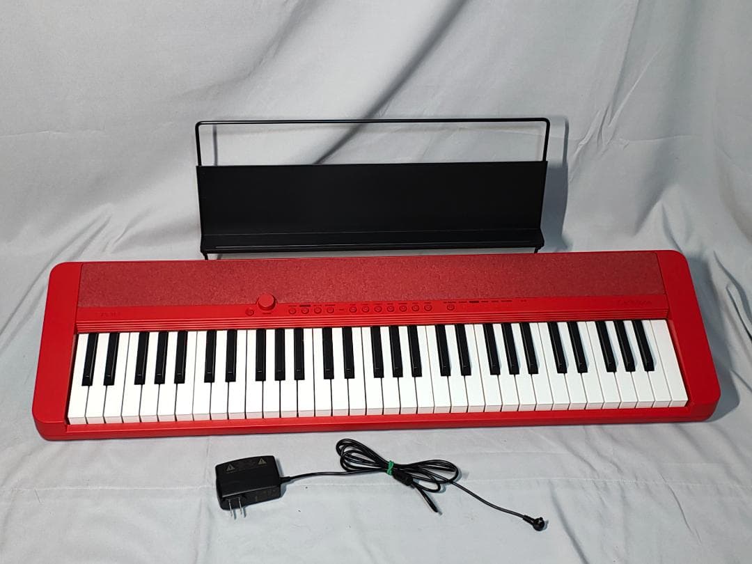 CASIO 電子キーボード CT-S1 RD レッド Casio CT-S1 RD Casiotone Keyboard - Stylish & Portable Music Maker