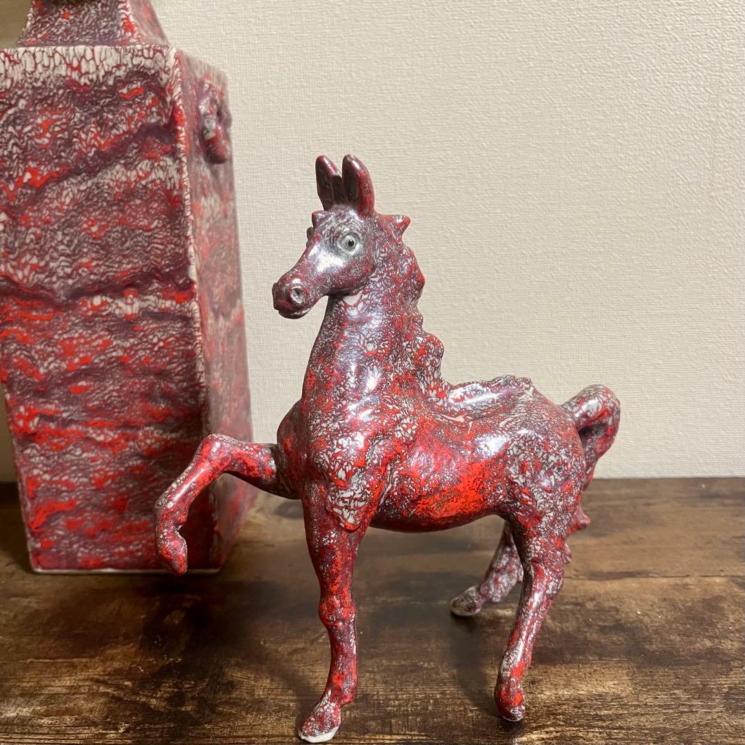 箕面焼 松田箕山 赤馬