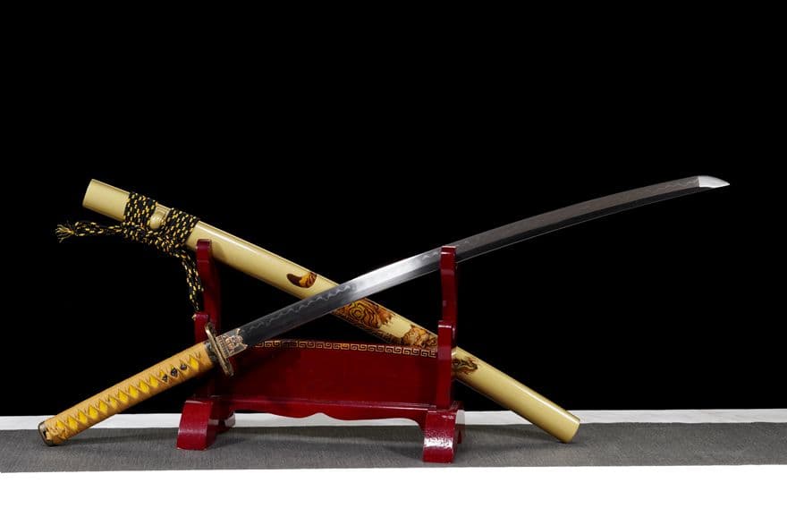 【猛虎】古兵器 刀装具 日本刀　模造刀 居合刀 武士道 鑑賞用 美術刀 贈り物