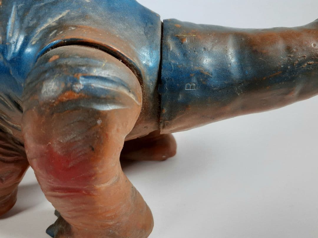 ブルマァク　ディプロドクス　怪獣ソフビ　恐竜100万年　円谷プロ　当時物