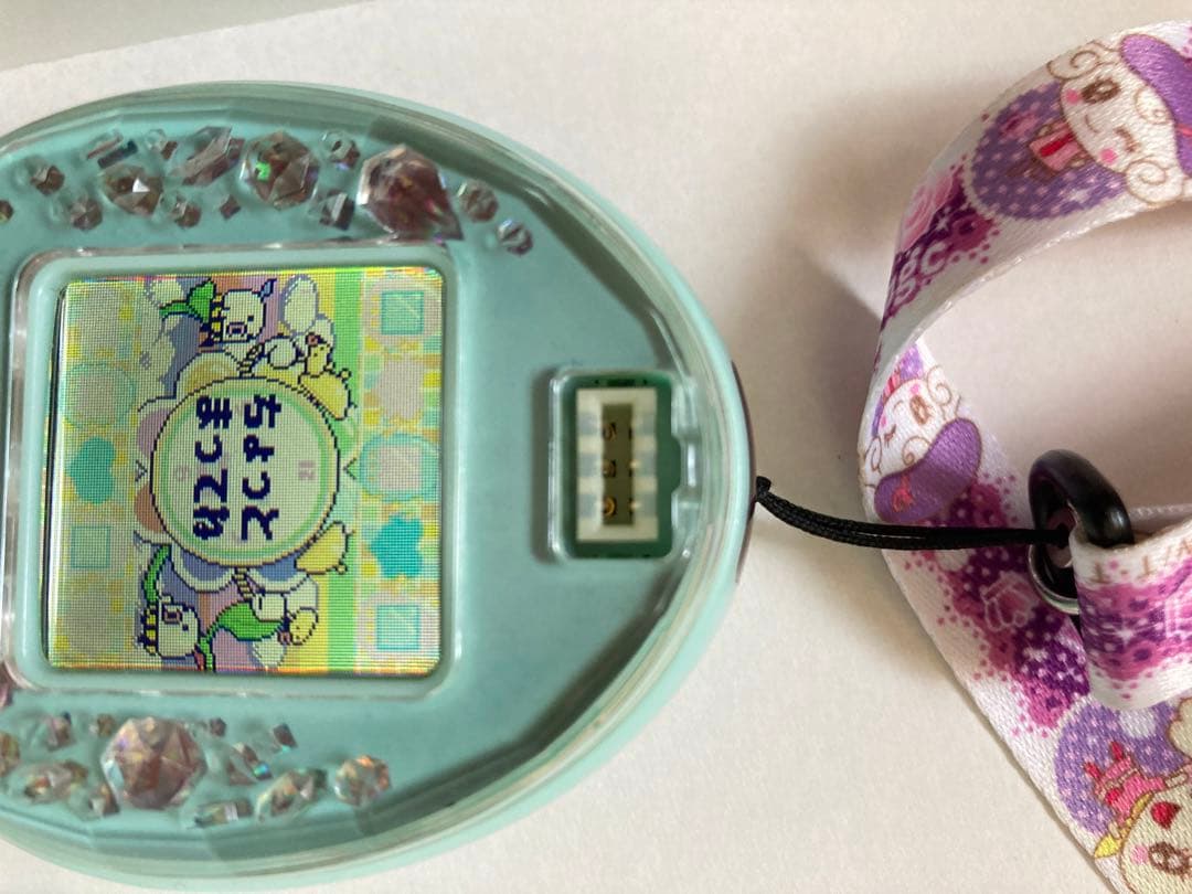 たまごっちP's(ピース) グリーン たまデコピアス ストラップ付き