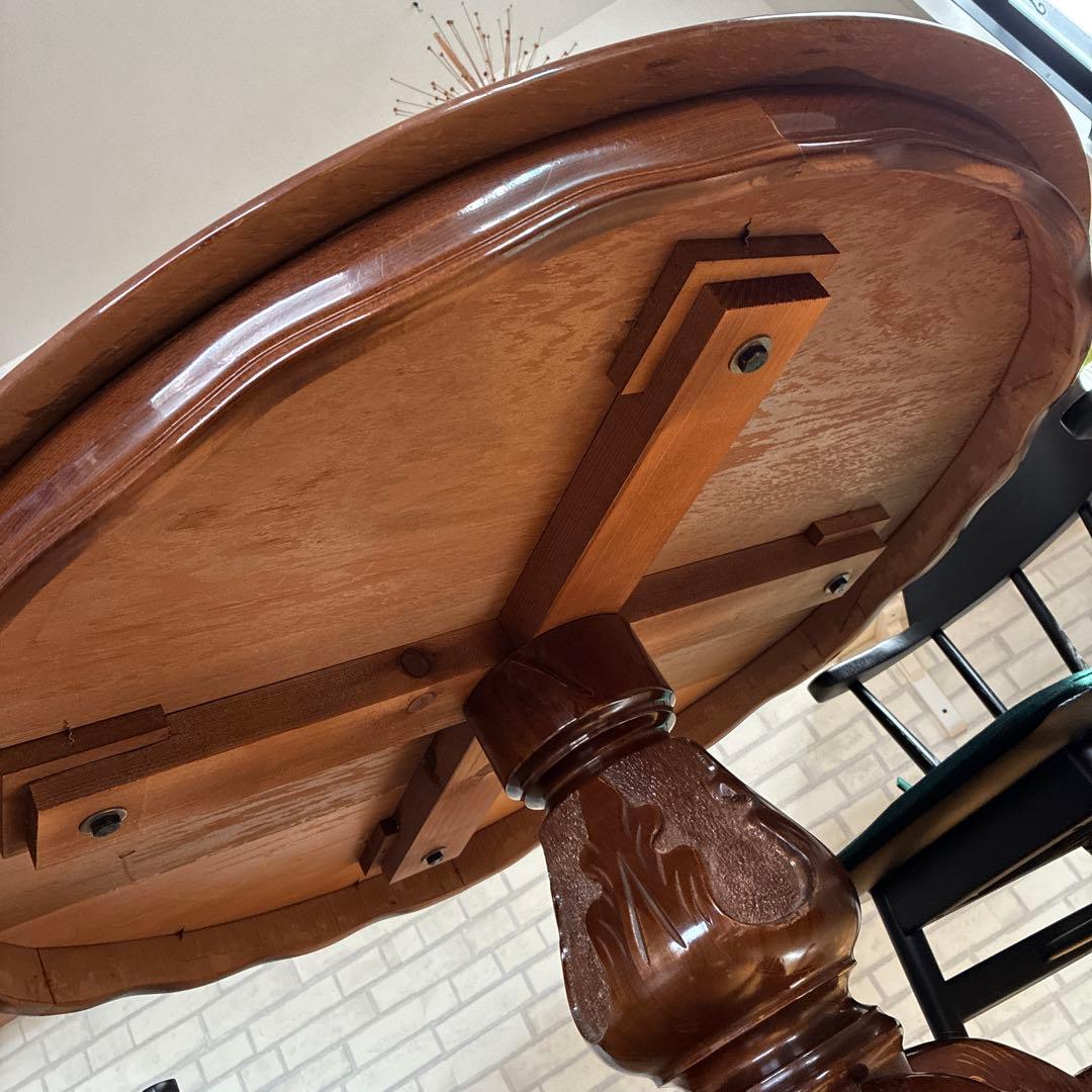 イタリア製　ロココ　 ダイニングテーブル　110センチ