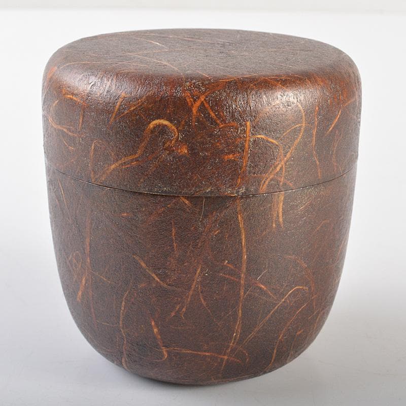 茶道具　石井隆鳳作　吹寄蒔絵　螺鈿装飾　銀杏紅葉文　大棗　共箱　V　R6604