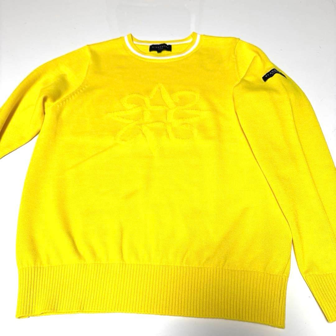 再お値下げ★St ANDREWSセントアンドリュース☆イエロークルーネックニット