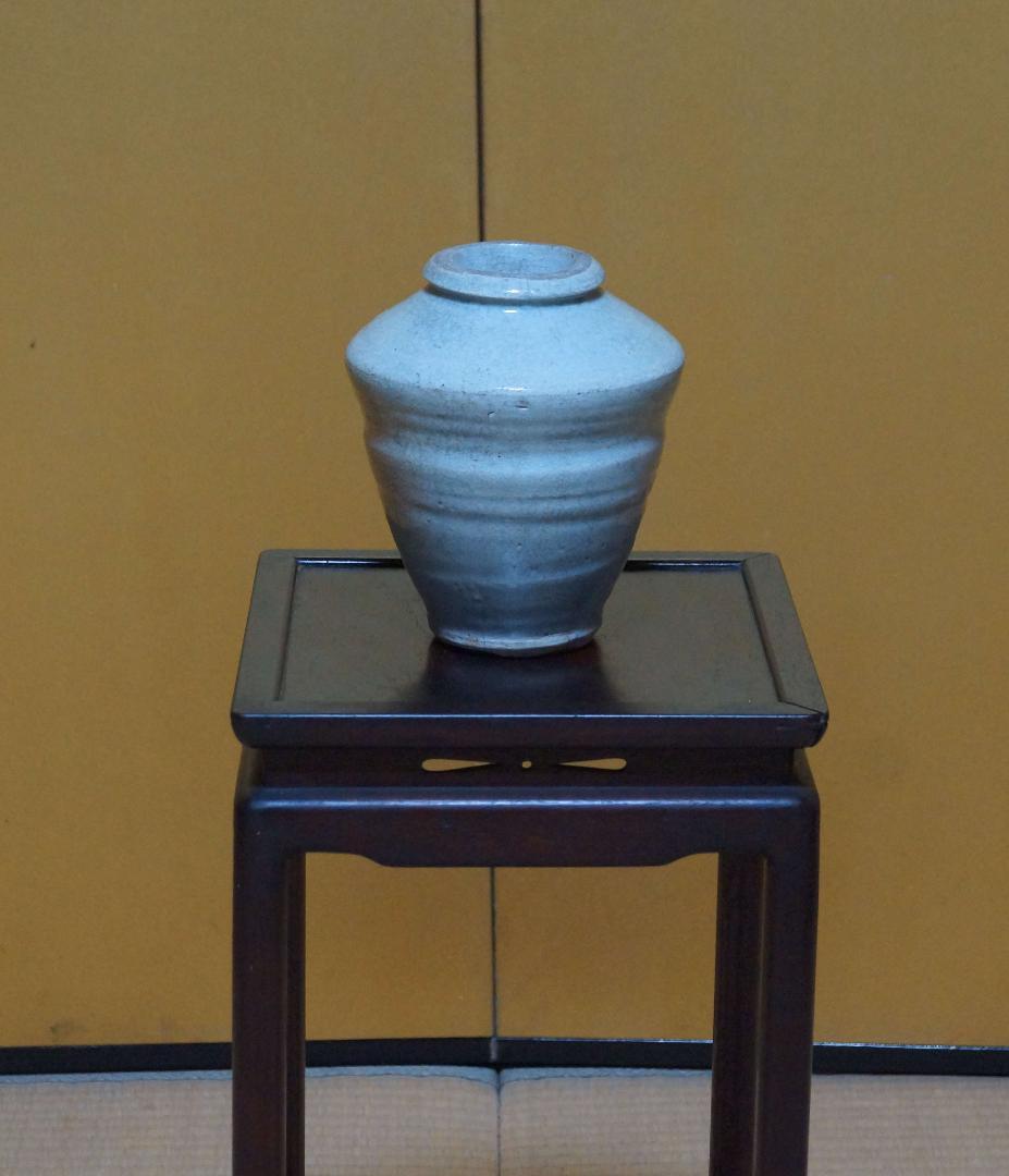 李朝 青磁火薬壷 花器 花瓶 花活け 一輪ざし 華道 茶道 青磁の美しい釉調