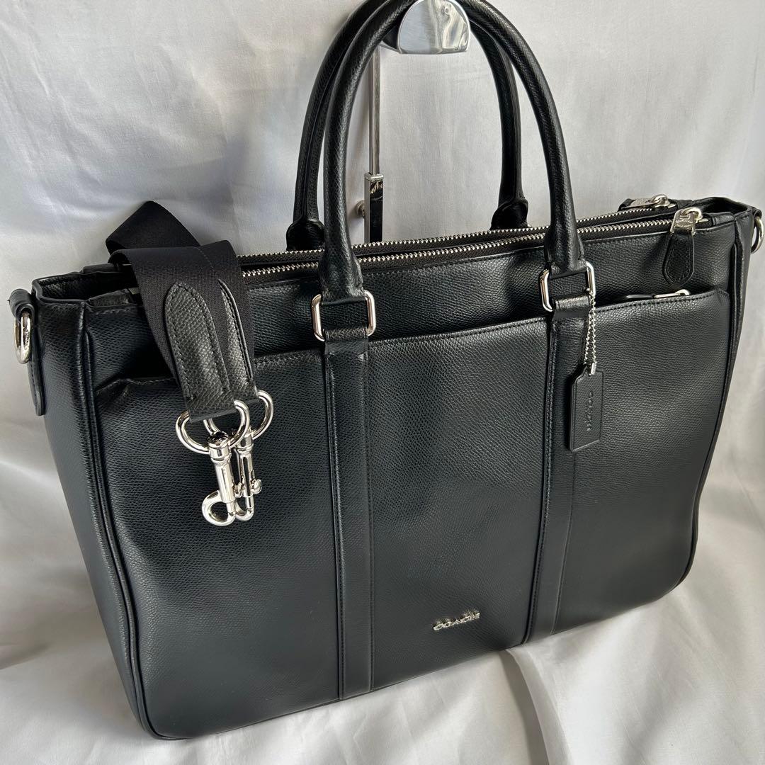 【美品】COACH コーチ メトロポリタン ビジネスバッグ 2way 黒 人気