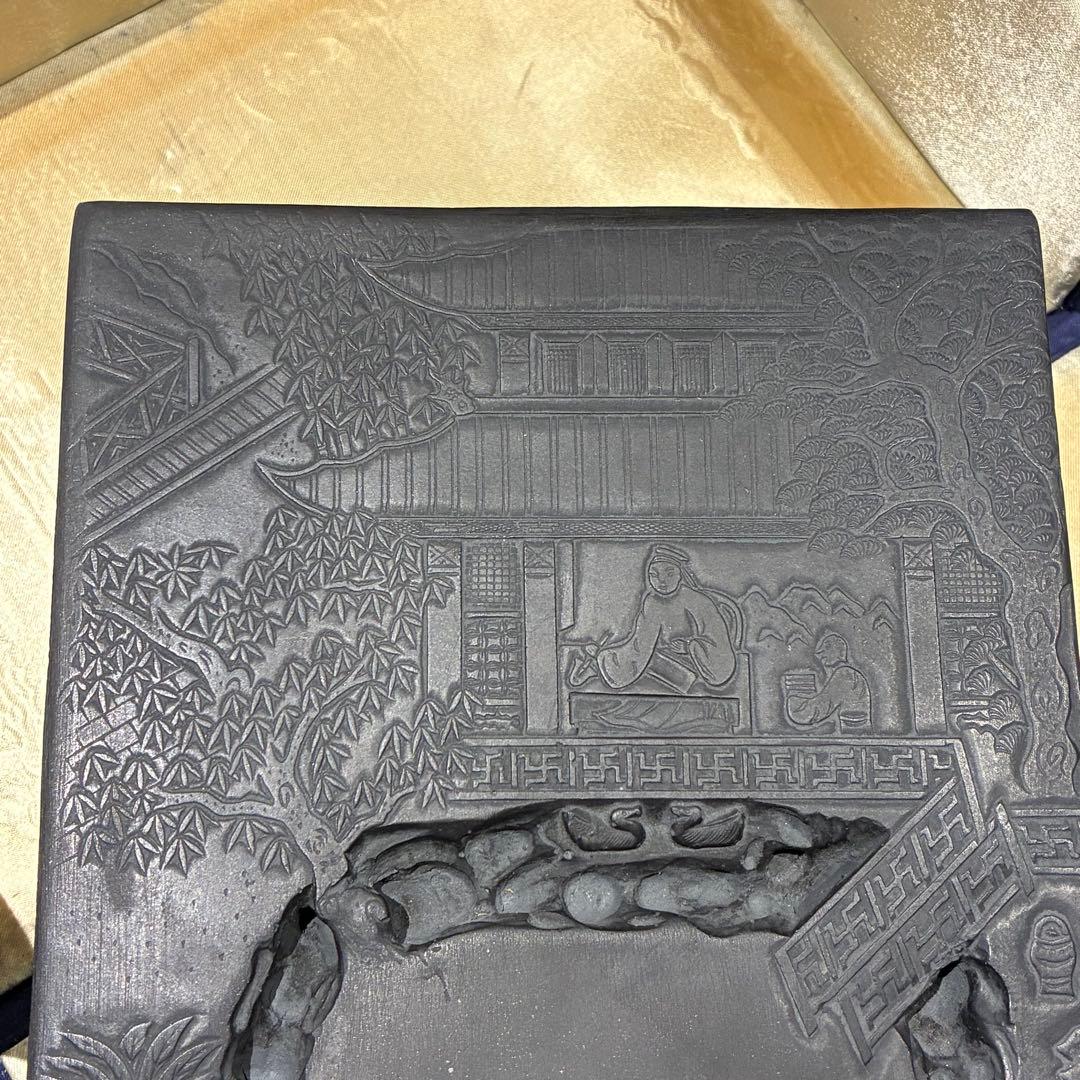 時代もの 超レア 中国古玩 蘭亭硯 端渓 書道具 唐物 時代物 スズリ