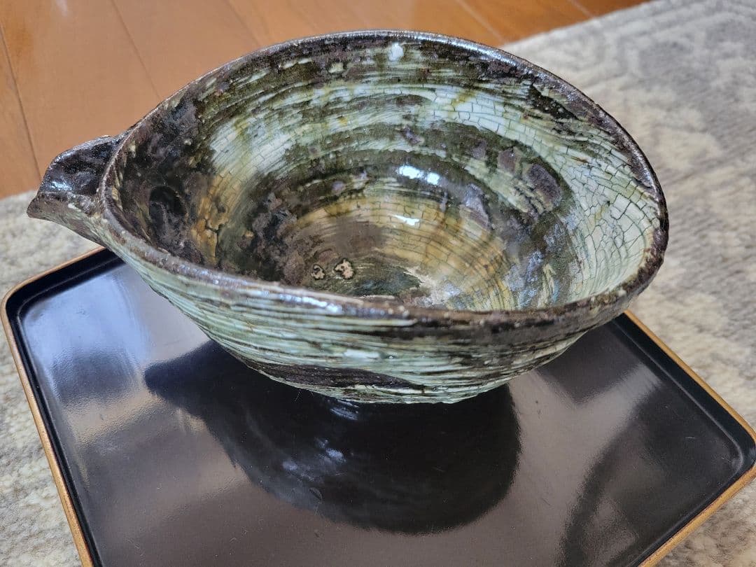 唐津焼 刷毛目 片口酒器