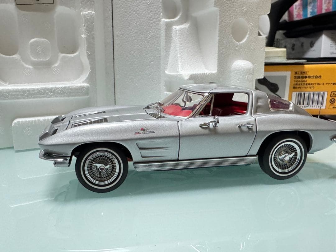 フランクリンミント 1/24 1963 コルベット 赤内装 ダイキャスト - メルカリ