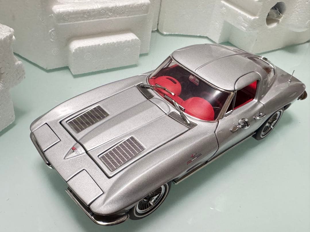 フランクリンミント 1/24 1963 コルベット 赤内装 ダイキャスト - メルカリ
